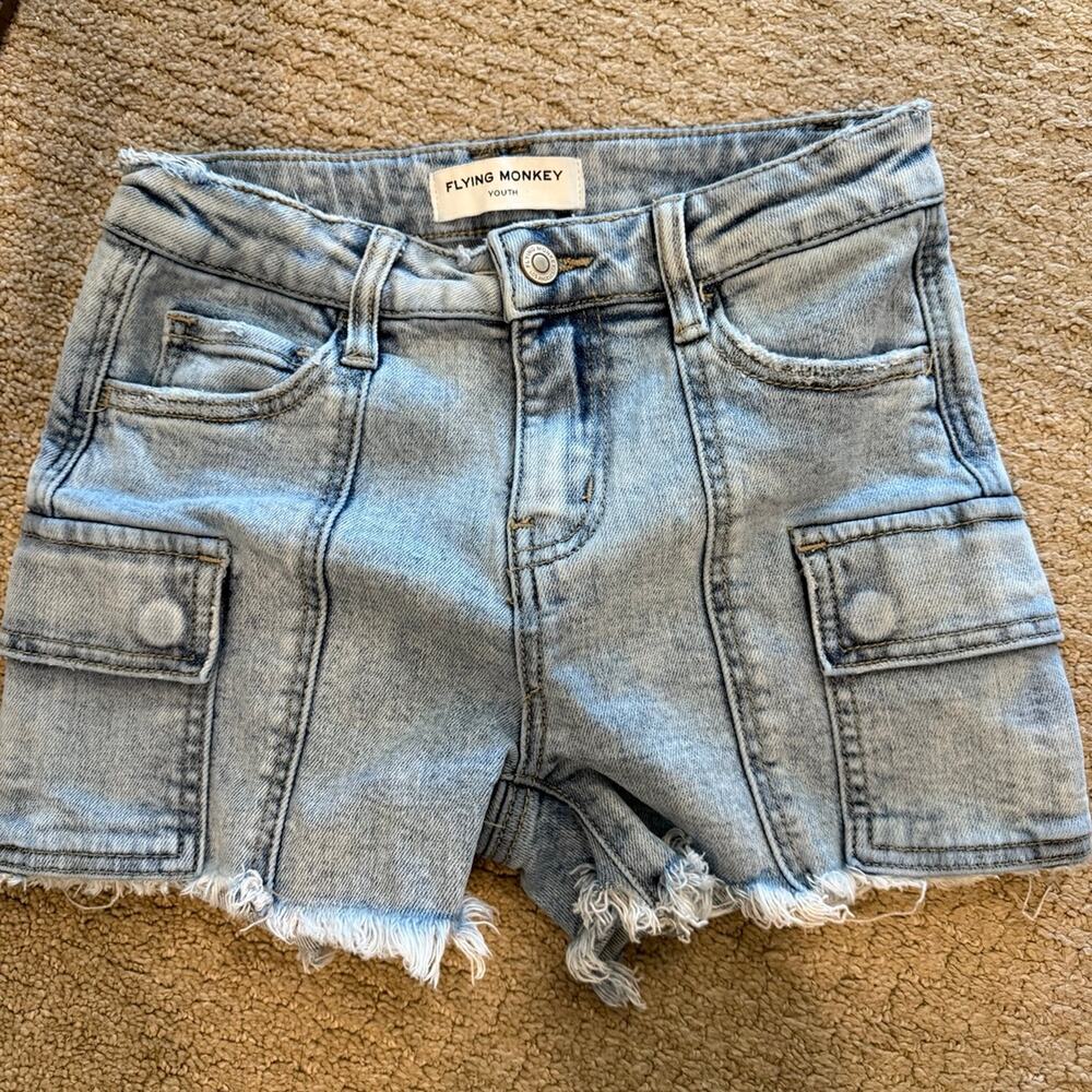 Size 12 Girl's Jean Shorts Lot Bundle - Picture 6 of 8